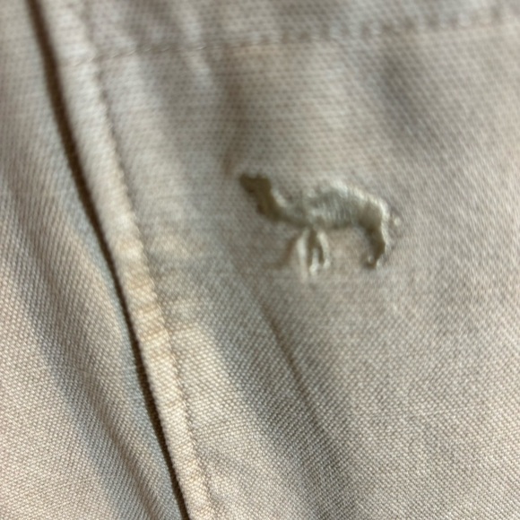 CAMEL COLLECTION Sz 50 Blazer Partially Lined Shoulder Pads Patch Pockets - Picture 5 of 12